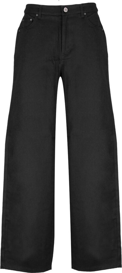 Rotate by Birger Christensen Logo-Embellished Wide-Leg Jeans