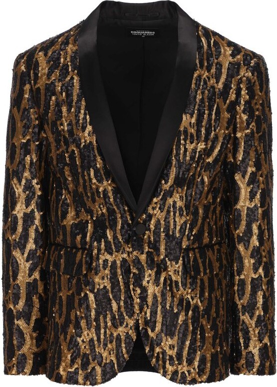 DSQUARED2 Leopard Printed Tailored Blazer - ShopStyle