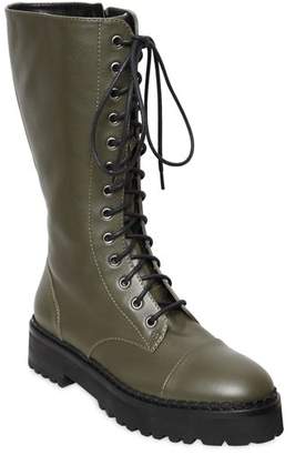 Moschino 40mm Leather Combat Boots