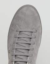 Thumbnail for your product : Fred Perry Spencer Brushed Cotton Sneakers In Gray