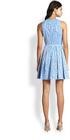Thumbnail for your product : Ali Ro Pleated Jacquard Dress
