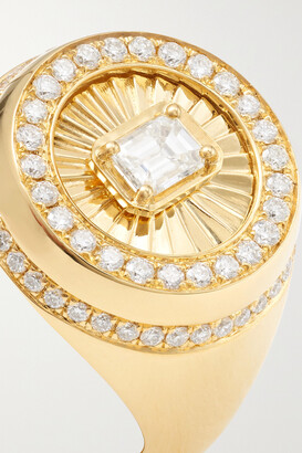 State Property Aebi 18-karat Gold Diamond Signet Ring - 3