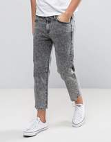 Thumbnail for your product : Dr. Denim Otis Cropped Fit Jean Stone Acid Wash Gray