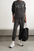 Thumbnail for your product : Rotate by Birger Christensen + Net Sustain Iris Oversized Appliqued Organic Cotton-jersey Sweatshirt