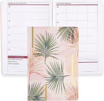 Erin Condren Watercolor Palms Petite Planner Wellness Log