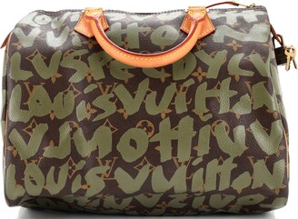 Louis Vuitton x Stephen Sprouse pre-owned Handtuch mit Graffiti-Print Grün