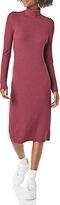 Thumbnail for your product : Amazon Essentials Women's Fine Rib Long-Sleeve Turtleneck Midi Dress (Previously Daily Ritual)