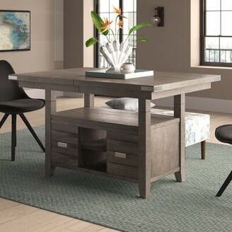 Wade Logan Morman Counter Height Extendable Dining Table