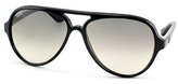 Thumbnail for your product : Ray-Ban RB 4125 601/32 Black Aviator Plastic Sunglasses