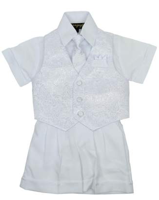 Vangogh Baby Boy Christening Baptism Infant Vest Set with Short Pant Size 24M