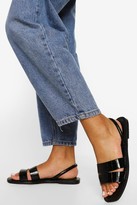 Thumbnail for your product : boohoo Cut Out Strap Slingback Jelly Sandals