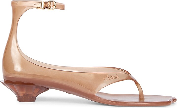 Chloé Women's Jelly Flat Sandals - Sunny Brown - Size 6