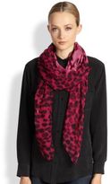 Thumbnail for your product : Alexander McQueen Silk Leopard Scarf