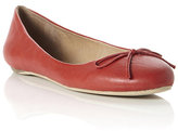 Thumbnail for your product : Dune Simple Leather Bow Front Ballerina