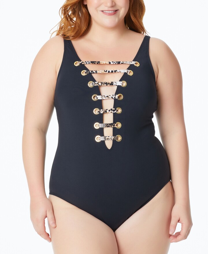 Strappy One Piece Swimsuit | ShopStyle