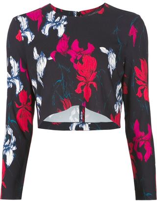 Thakoon flower print cropped top