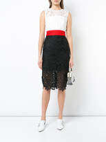 Thumbnail for your product : Milly embroidered colour block dress