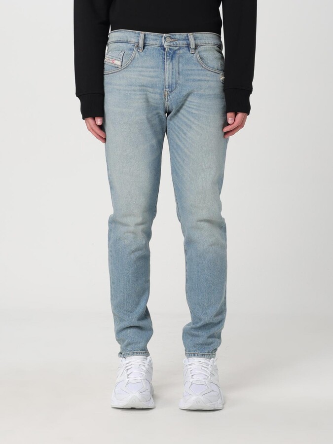 Diesel Pants Men color Denim