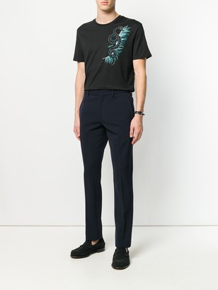 Roberto Cavalli snake embellished T-shirt