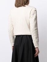 Thumbnail for your product : Ports 1961 cable-sleeve V-neck cardigan
