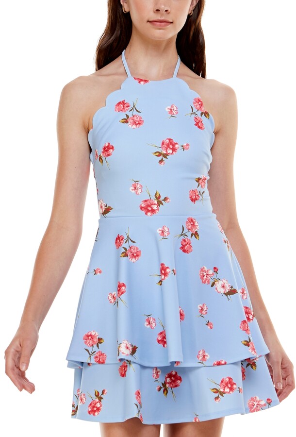 coral junior dresses