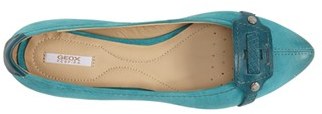 Geox 'Leslie 23' Pointy Toe Leather Flat (Women)