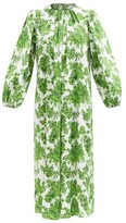 Thumbnail for your product : Emilia Wickstead Theadora Floral-print Cotton-poplin Nightdress - Green White
