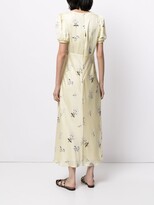 Thumbnail for your product : Self-Portrait Satin Floral-Print Midi Dress