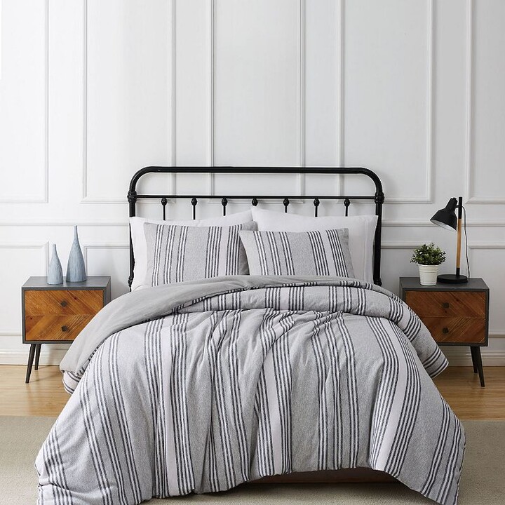 Truly Soft Kiel Stripe Flannel Comforter Set with Shams