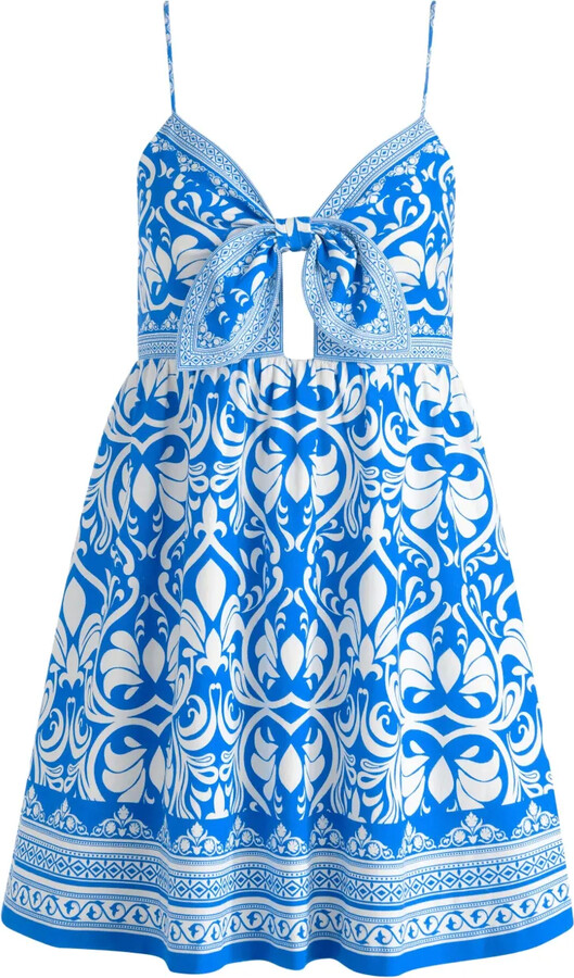 Alice + Olivia Melvina gathered babydoll dress