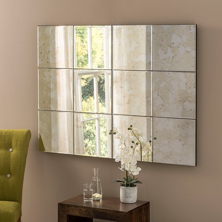 Dunelm Yearn Manhattan Antique Mirror 123x91cm Clear ShopStyle