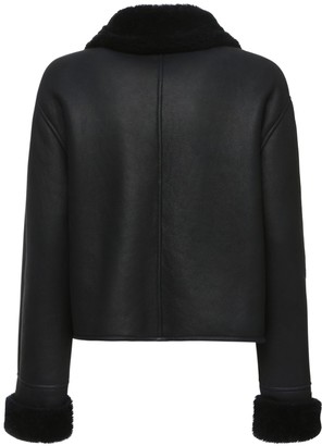 Loewe Double Breasted Shearling Jacket