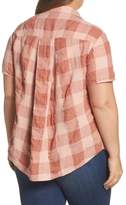 Thumbnail for your product : Lucky Brand Plaid Short Sleeve Top
