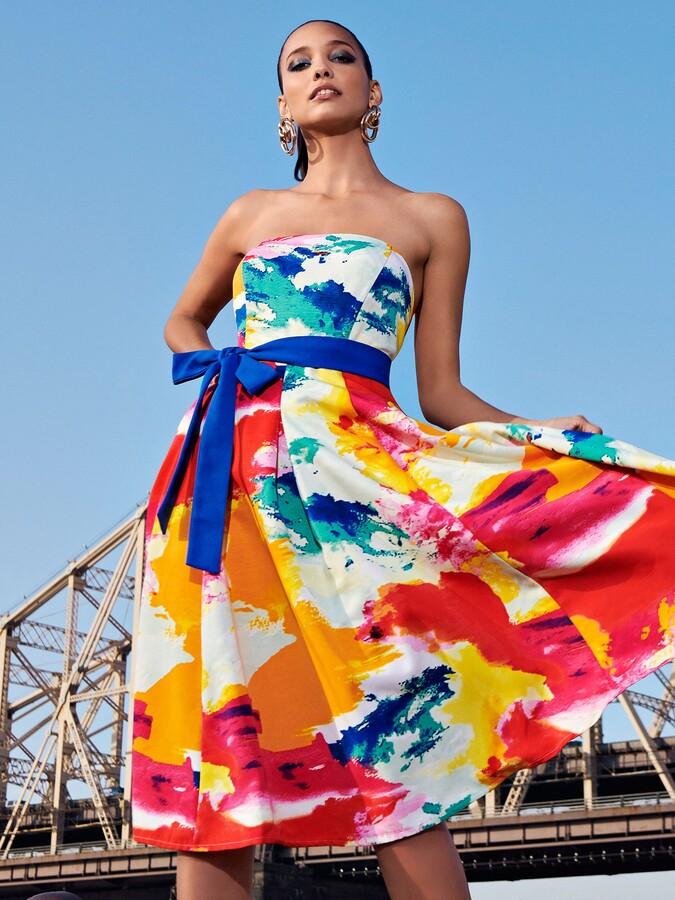 petite strapless dresses