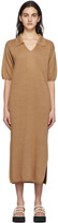 Thumbnail for your product : Missing You Already Tan Knit Linen Dress