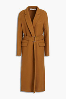 Thumbnail for your product : Victoria Beckham Belted brushed wool and cashmere-blend felt coat