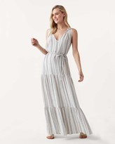 splendid striped maxi dress