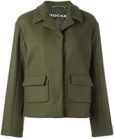 Rochas single breasted cropped jacket 