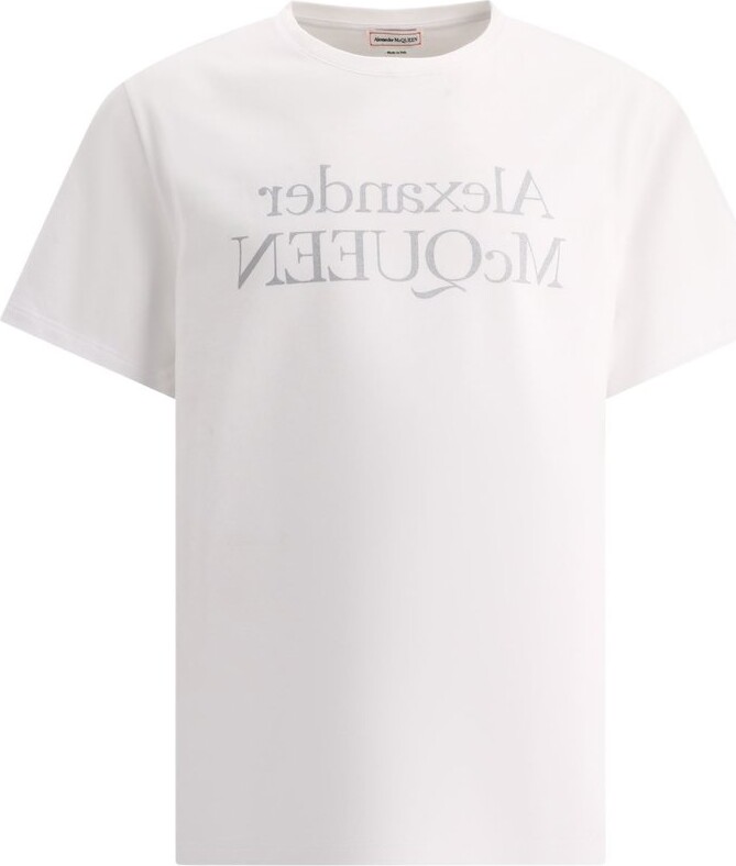 Alexander McQueen Reflective Logo Printed T-Shirt