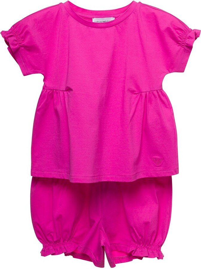 Emporio Armani Kids Elasticated Waistband Short Set