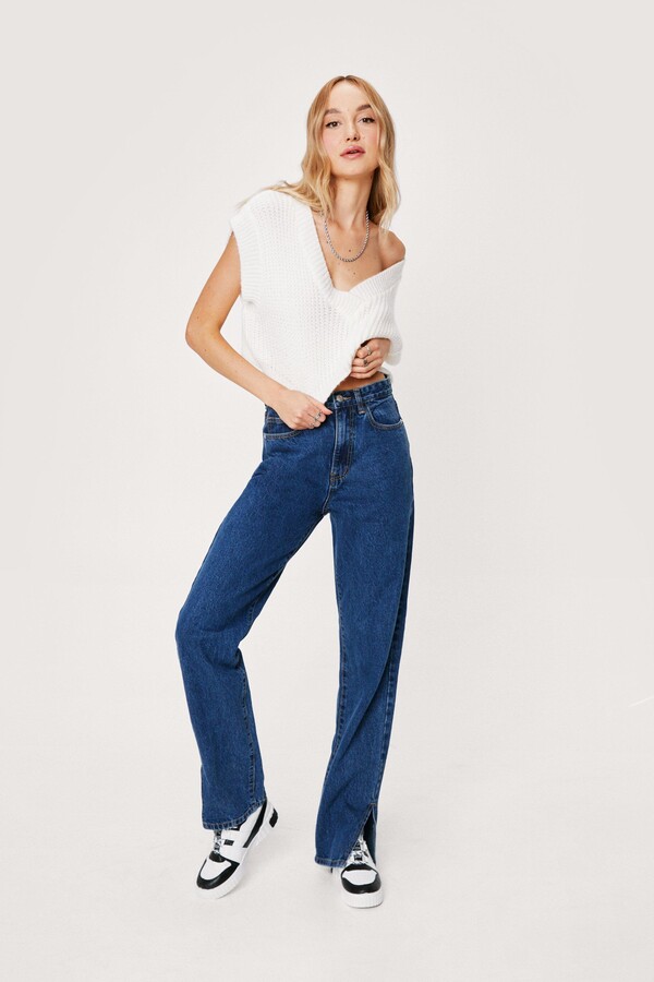 high waisted jeans with belt loops