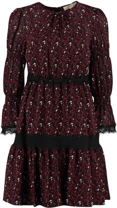 michael kors botanical georgette wrap dress