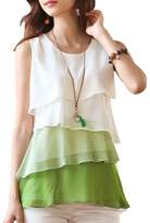 Thumbnail for your product : kOINECO Women's Lightweight Lined Chiffon Layered Tank Tops
