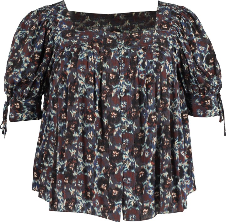 Ulla Johnson Lorraine Blouse in Floral Print Silk