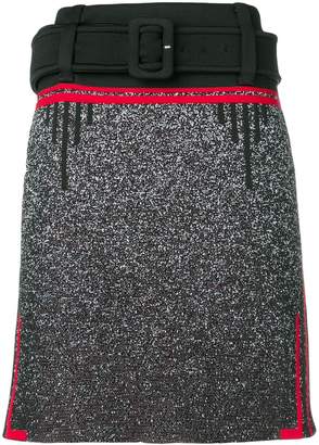 Prada belted knee skirt