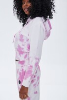 Thumbnail for your product : Forever 21 Tie-Dye Floral Hoodie