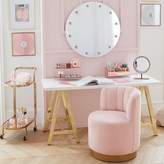Thumbnail for your product : Pottery Barn Teen Customize-It Simple A Frame Desk, Simply White Desktop / Matte Black Base