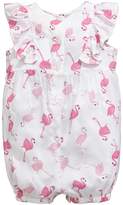 Thumbnail for your product : Ladybird Baby Girls Flamingo Woven Romper
