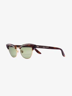 Gucci Eyewear brown optyl and metal sunglasses