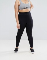Thumbnail for your product : ASOS Curve DESIGN Curve leggings with high waist in black